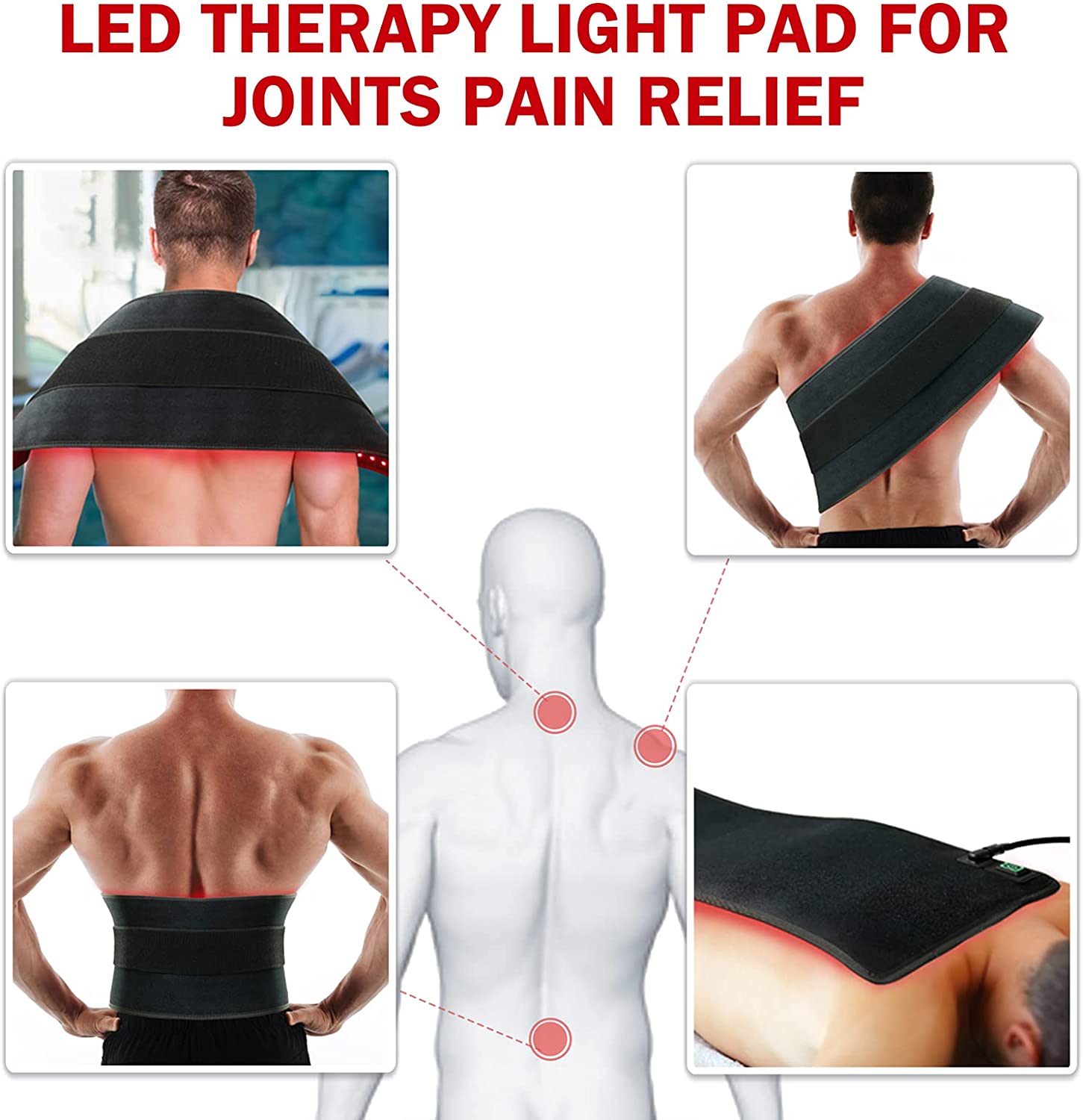 Red & Infrared Therapy Belt for Body Pain Relief & Slimming — product image 12