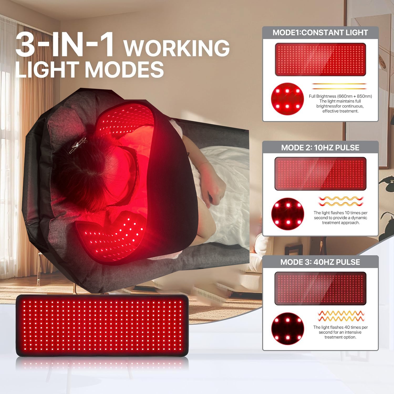 Red & Infrared Therapy Belt for Body Pain Relief & Slimming — product image 8