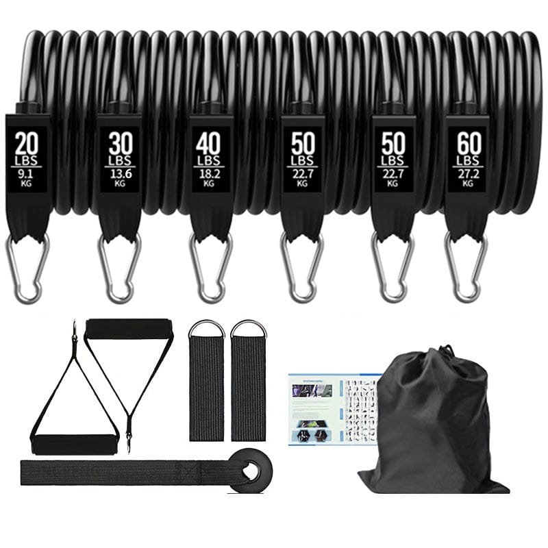 Resistance Band Set – 5 Tube Fitness Bands with Handles, Ankle Straps & Door Anchor for Full-Body… — product image 7