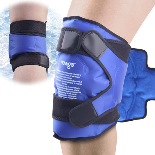 Reusable Knee Ice Pack Wrap – Hot Cold Compress Therapy for Pain Relief, Gel Knee Support for… — product image 1