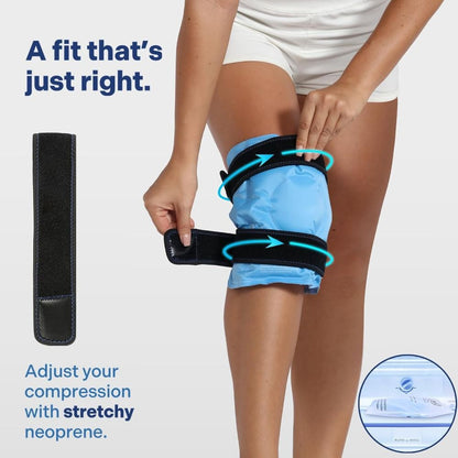 Reusable Knee Ice Pack Wrap – Hot Cold Compress Therapy for Pain Relief, Gel Knee Support for… — product image 11