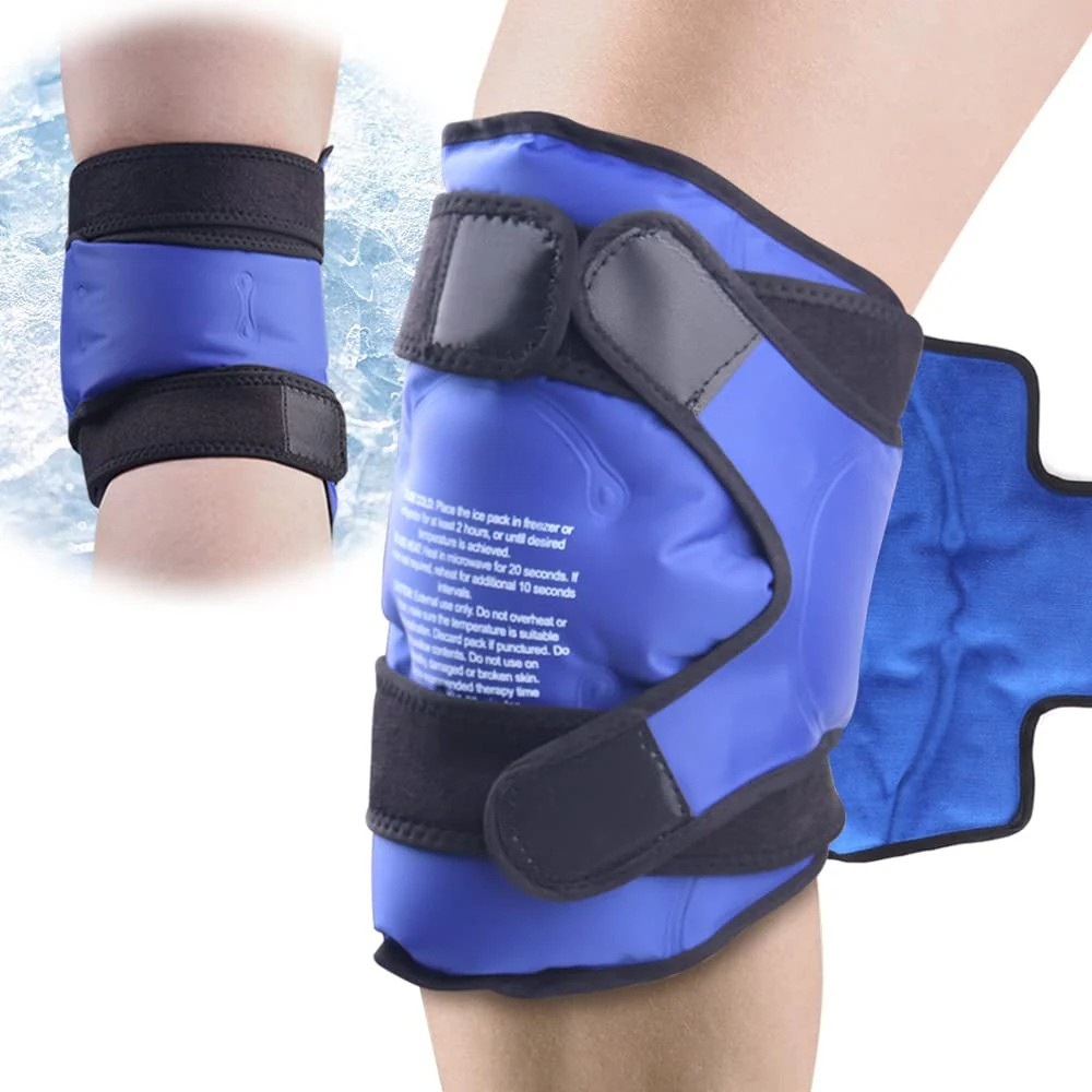 Reusable Knee Ice Pack Wrap – Hot Cold Compress Therapy for Pain Relief, Gel Knee Support for… — product image 5