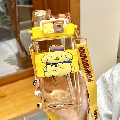 Sanrio Cartoon Water Bottle – 520ML Double Drink Cup – Large Capacity Plastic Bottle for Students –… — product image 4
