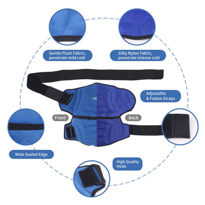 Shoulder Ice Pack Wrap for Pain Relief – Hot Cold Compression Therapy for Bursitis, Tendonitis,… — product image 4