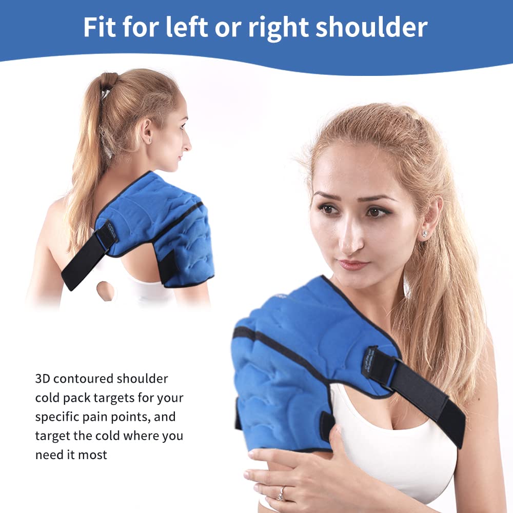 Shoulder Ice Pack Wrap for Pain Relief – Hot Cold Compression Therapy for Bursitis, Tendonitis,… — product image 6