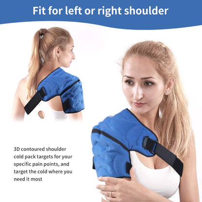 Shoulder Ice Pack Wrap for Pain Relief – Hot Cold Compression Therapy for Bursitis, Tendonitis,… — product image 6