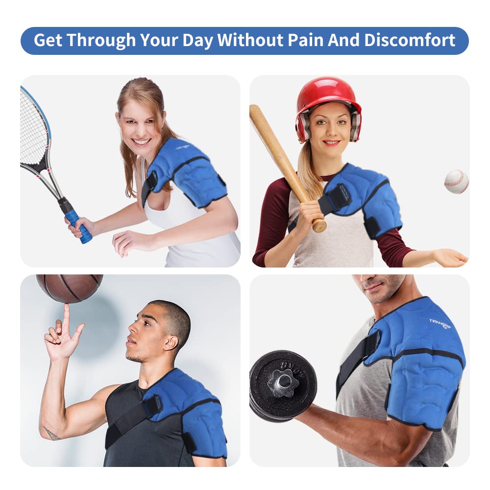 Shoulder Ice Pack Wrap for Pain Relief – Hot Cold Compression Therapy for Bursitis, Tendonitis,… — product image 2