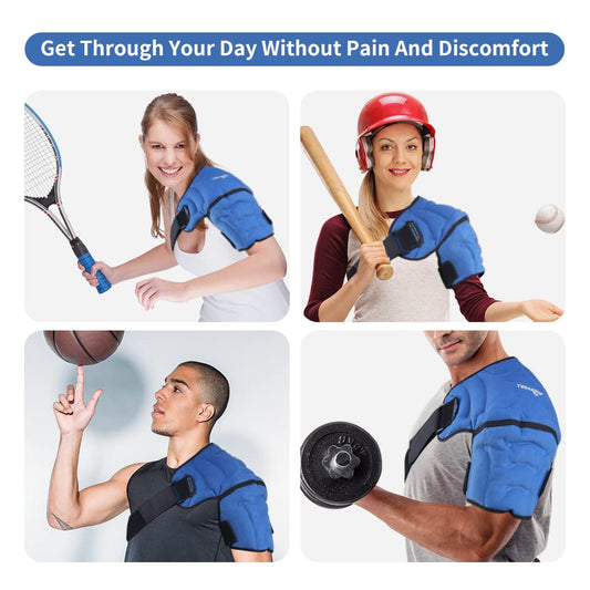 Shoulder Ice Pack Wrap for Pain Relief – Hot Cold Compression Therapy for Bursitis, Tendonitis,… — product image 2