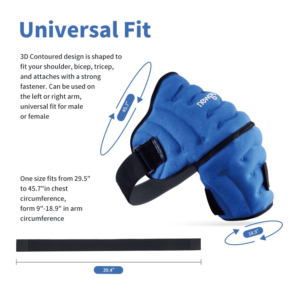 Shoulder Ice Pack Wrap for Pain Relief – Hot Cold Compression Therapy for Bursitis, Tendonitis,… — product image 5