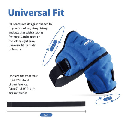 Shoulder Ice Pack Wrap for Pain Relief – Hot Cold Compression Therapy for Bursitis, Tendonitis,… — product image 5