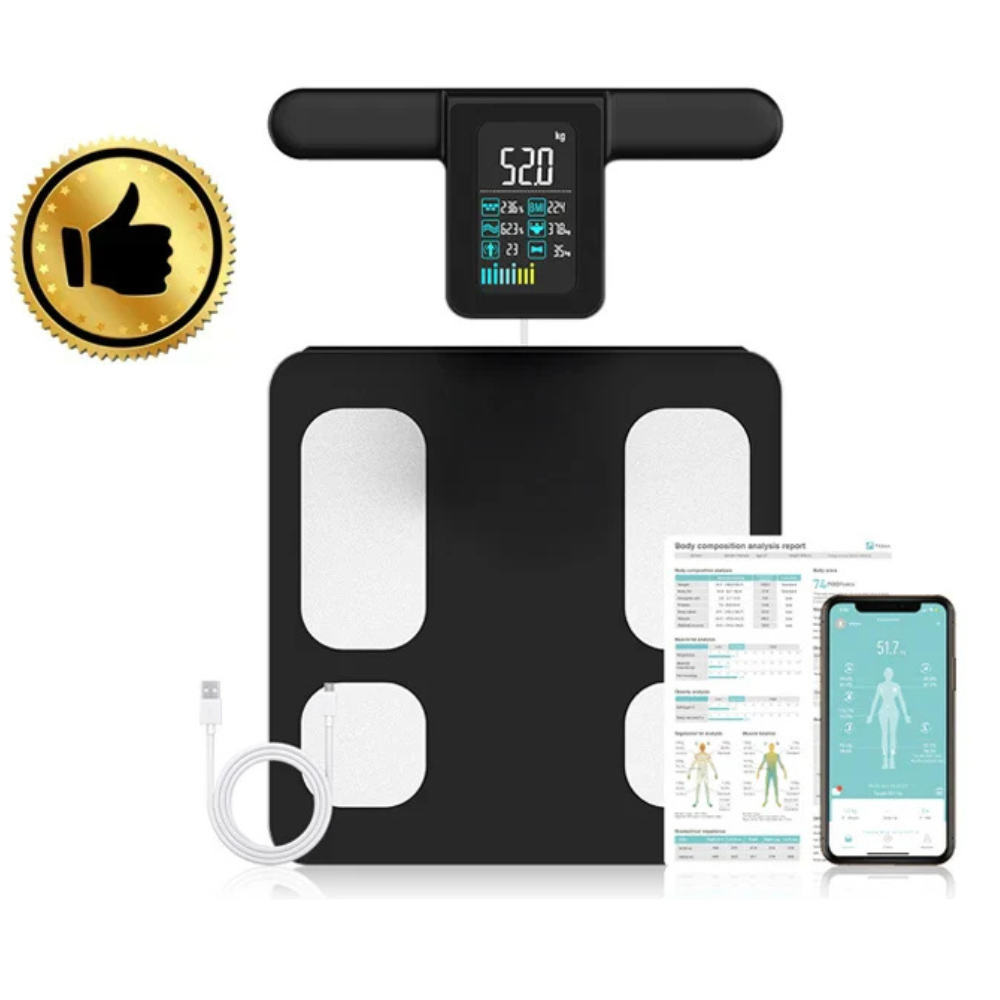 Smart Body Composition Scale – 8 Electrode Bioimpedance Digital Weight Scale, Tracks Body Fat, Water,… — product image 11