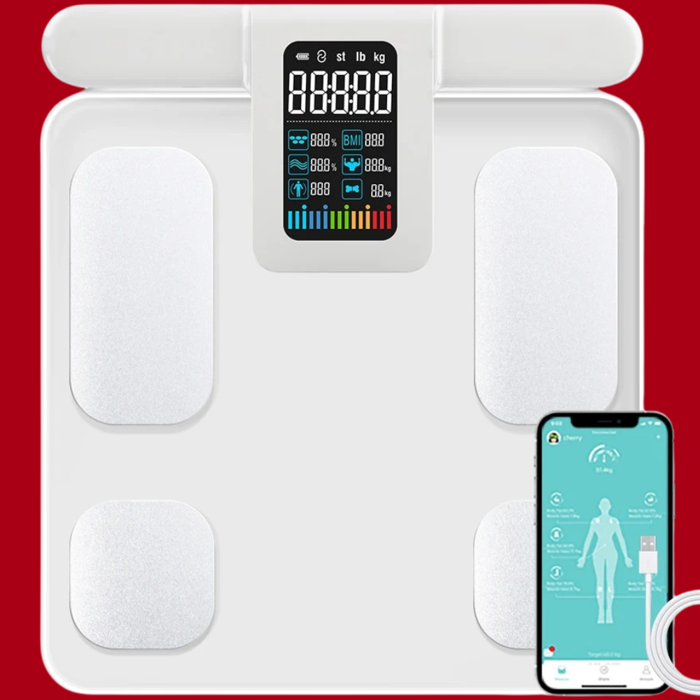 Smart Body Composition Scale – 8 Electrode Bioimpedance Digital Weight Scale, Tracks Body Fat, Water,… — product image 2