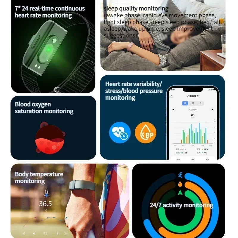 Smart Fitness Tracker Bracelet – Heart Rate, Blood Pressure Monitor, Pedometer for Men & Women, Sport… — product image 5