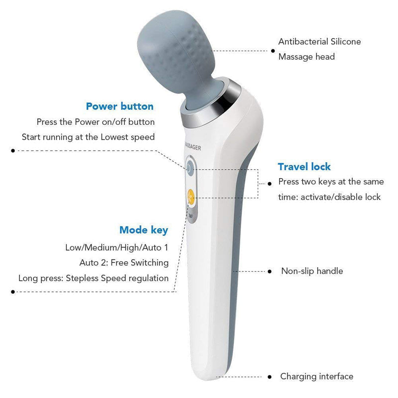 USB Handheld Electric Massager – High Frequency Vibration Wand for Neck, Back, and Muscle Pain… — product image 11