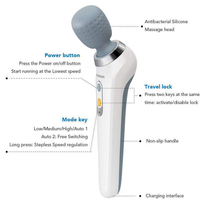 USB Handheld Electric Massager – High Frequency Vibration Wand for Neck, Back, and Muscle Pain… — product image 11