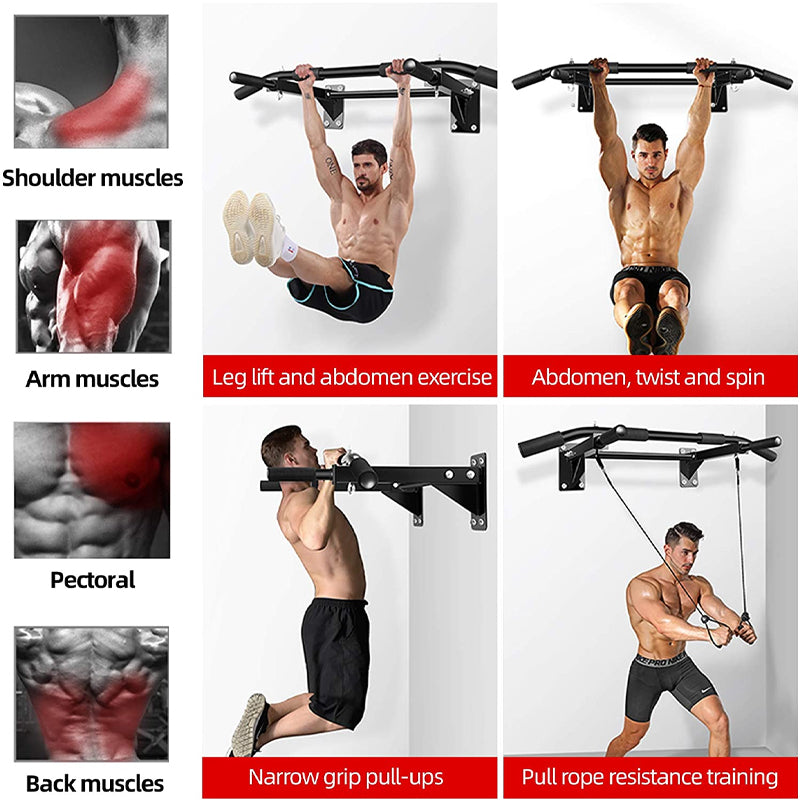 Wall Mounted Pull-Up Bar – Heavy Duty Chin-Up Bar for Home Gym, Horizontal Strength Training, Core &… — product image 9