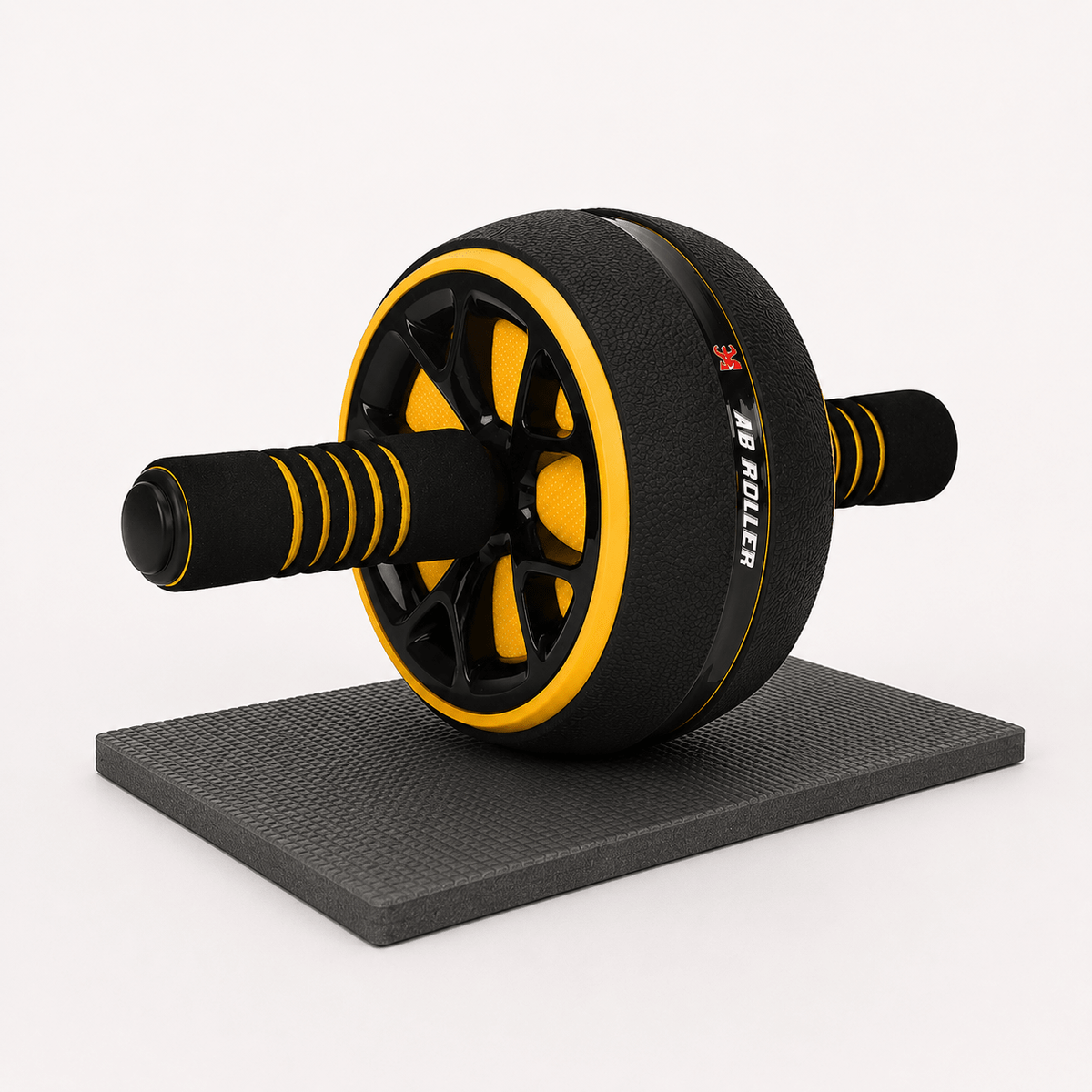 Ab Wheel Roller with Stainless Steel Core & Kneeling Pad - Darian Fits