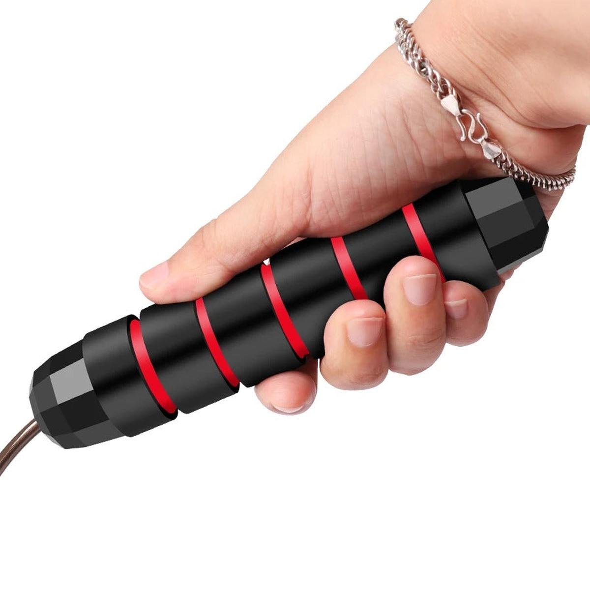 Adjustable 3m PVC - Coated Steel Wire Jump Rope with Bearings - Darian Fits