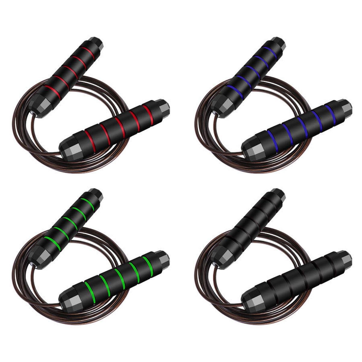 Adjustable 3m PVC - Coated Steel Wire Jump Rope with Bearings - Darian Fits