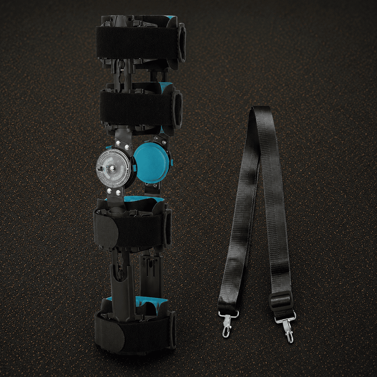 Adjustable Hinged Knee Brace with Aluminum Frame, One Size - Darian Fits