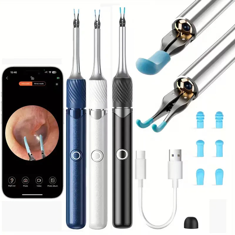 3-in-1 Wi-Fi Visual Ear Cleaning Tool – Camera Ear Pick with Tweezers, 12MP HD Imaging, Rechargeable… — product image 1