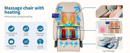 4D Massage Chair SL-Track Full Body Shiatsu Recliner — product image 6