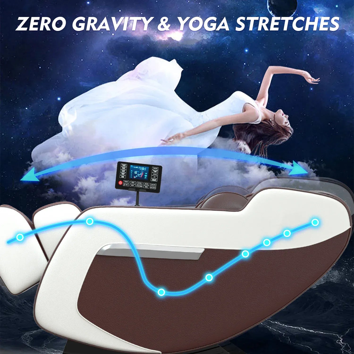 4D Zero Gravity Massage Chair – Full Body Shiatsu Recliner with Heating, Airbag Compression and… — product image 6