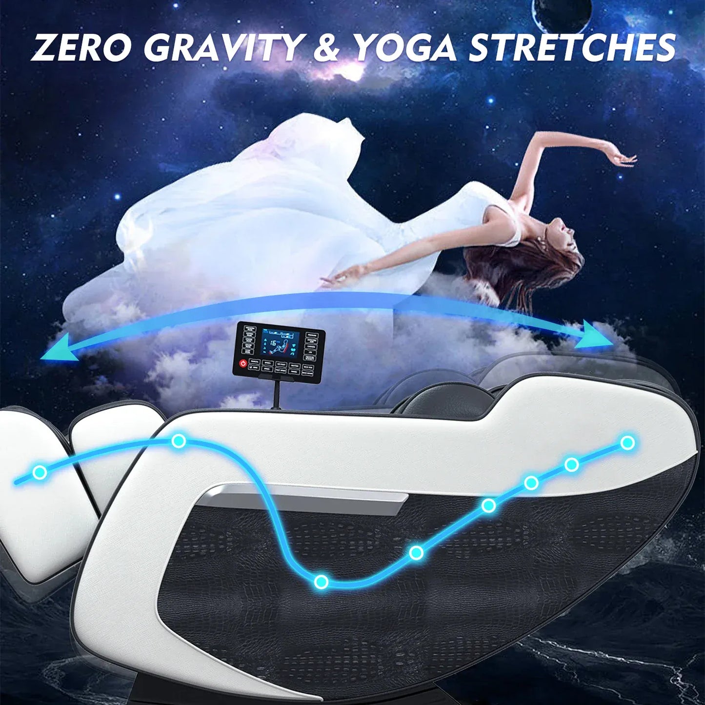 4D Zero Gravity Massage Chair – Full Body Shiatsu Recliner with Heating, Airbag Compression and… — product image 12