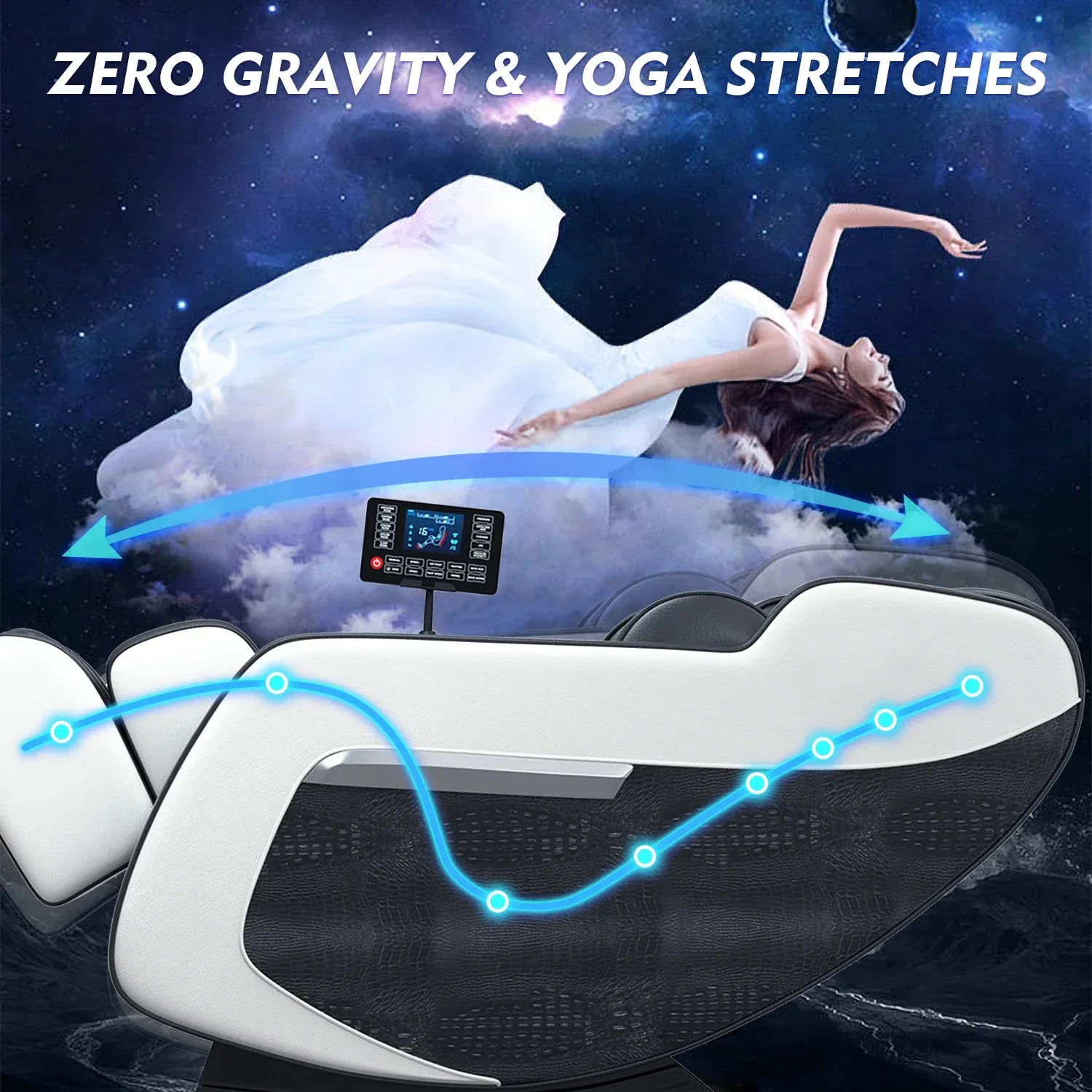 4D Zero Gravity Massage Chair – Full Body Shiatsu Recliner with Heating, Airbag Compression and… — product image 12