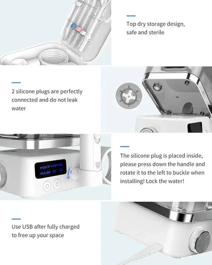 600ML Oral Irrigator – Multifunction Electric Water Flosser with 10 Modes and IPX7 Waterproof Design — product image 6