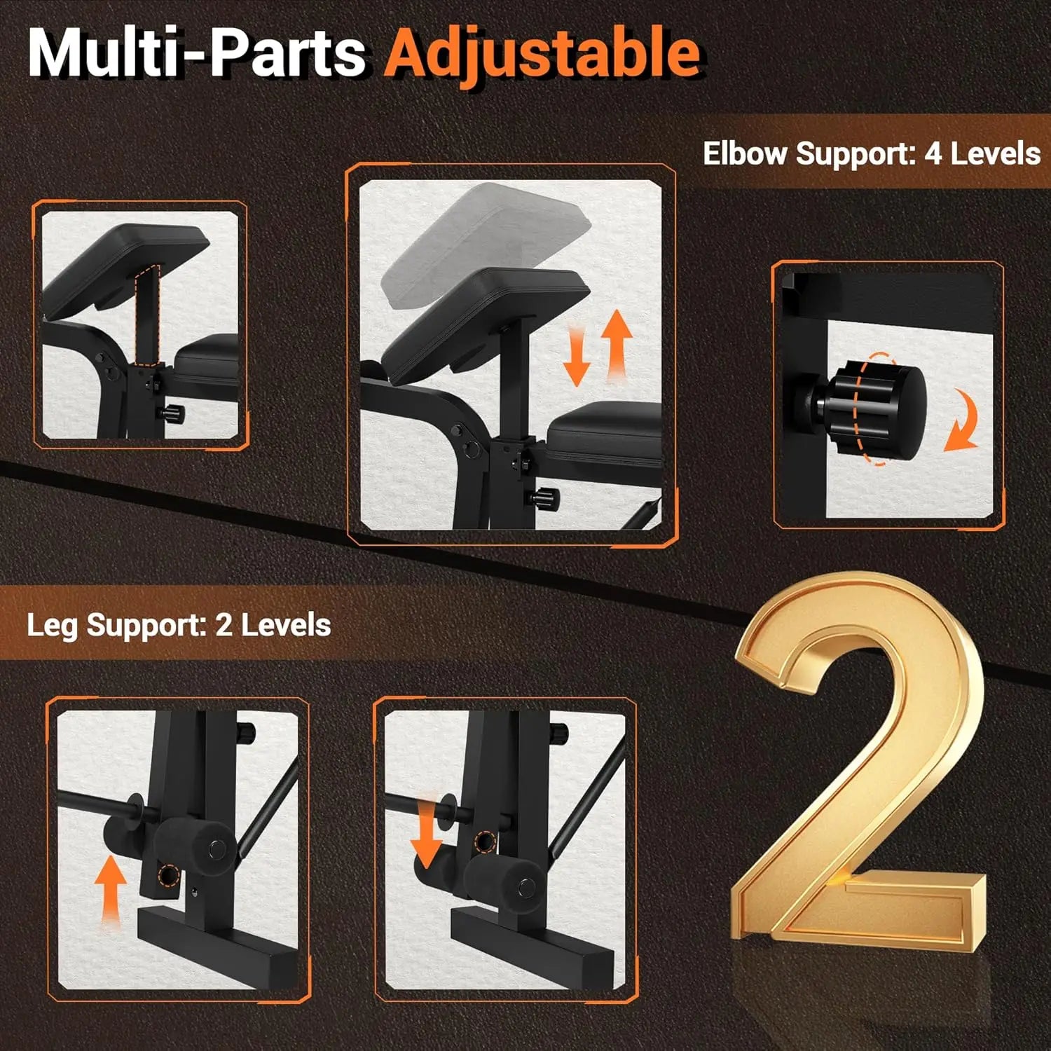 7 in 1 Strength Training Bench with Squat Rack — product image 5