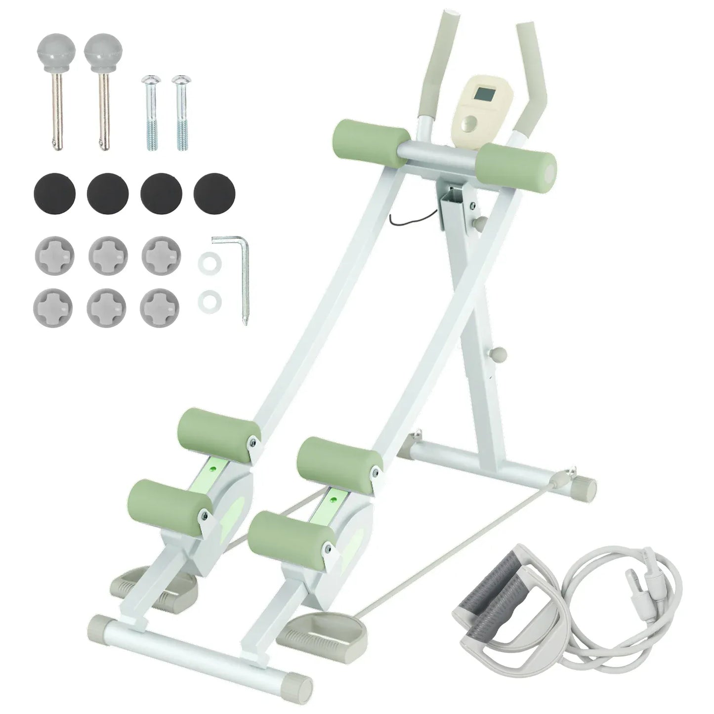 Ab Machine Monorail Cruncher – Adjustable Height Core Trainer with 4 Resistance Levels and 440 lb… — product image 4