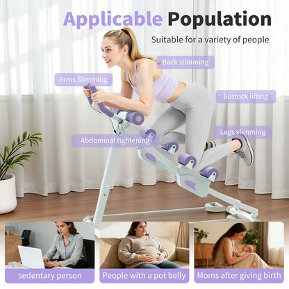 Ab Machine Monorail Cruncher – Adjustable Height Core Trainer with 4 Resistance Levels and 440 lb… — product image 9