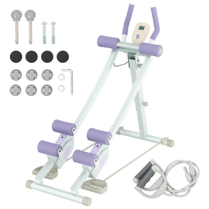 Ab Machine Monorail Cruncher – Adjustable Height Core Trainer with 4 Resistance Levels and 440 lb… — product image 5