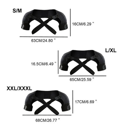 Adjustable Shoulder Brace for Sports, Back Pain Relief, Compression Support, Double Bandage Strap,… — product image 4