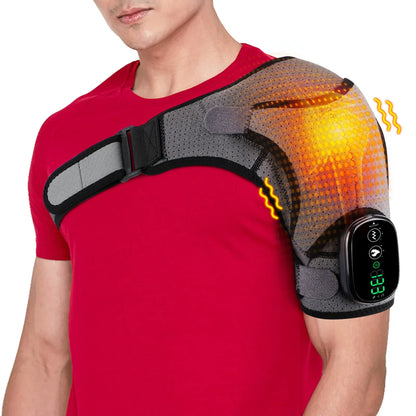 Adjustable Heated Shoulder Brace – Electric Vibration Compression Wrap for Left and Right Shoulder… — product image 1