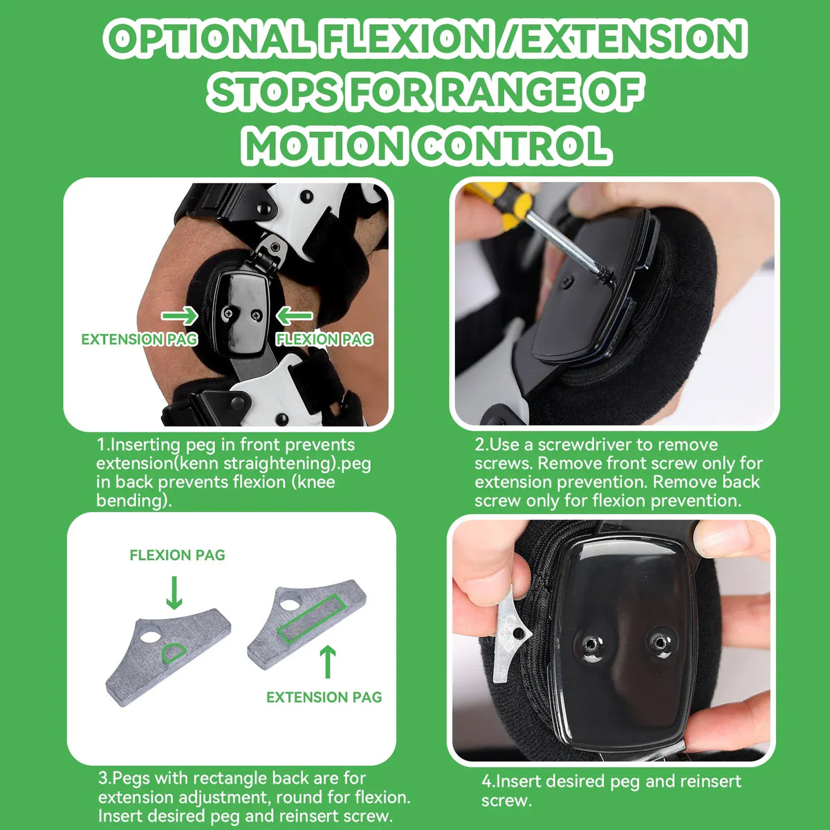 OA Unloader Knee Brace – Adjustable Hinged Support with Medial Offloading and Range of Motion Control — product image 8