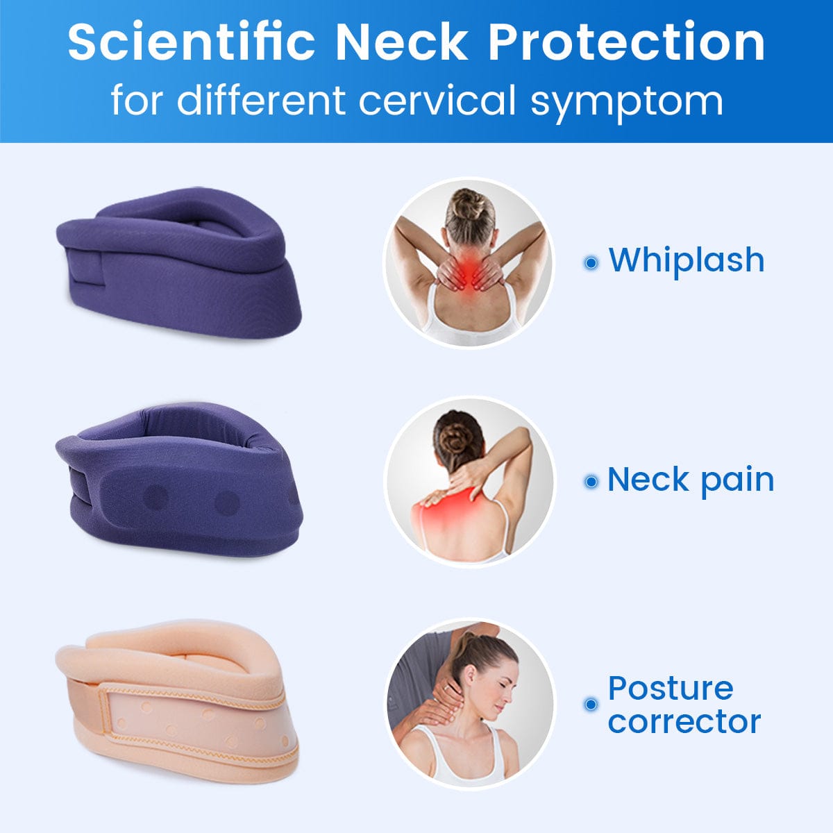 Adjustable Neck Brace Foam Cervical Collar for Pain Relief — product image 12
