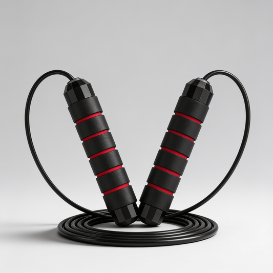 Adjustable 3m PVC-coated steel wire jump rope with bearings