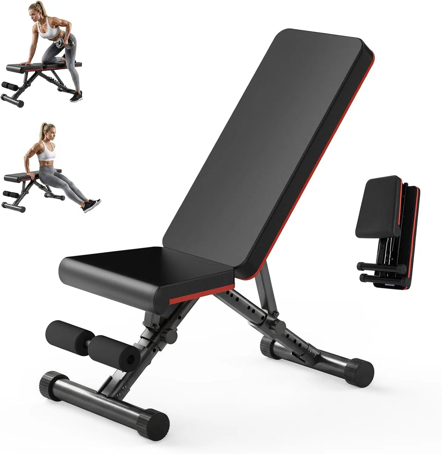 Adjustable Weight Bench for Home Gym – Foldable Incline Decline Flat Workout Bench with 795 lb Capacity — product image 1