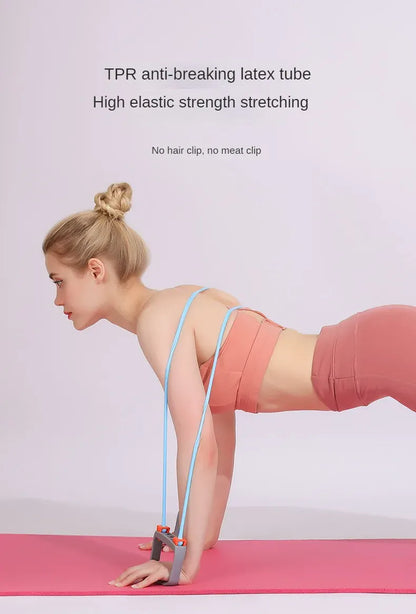 Chest Expander with 5 Resistance Bands – Full Body Strength Training Set for Pilates Push Ups and… — product image 11