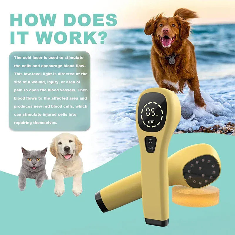 Cold Laser Therapy Device for Pets – Dual 808nm and 650nm Red Light Handheld Vet Therapy Tool — product image 5