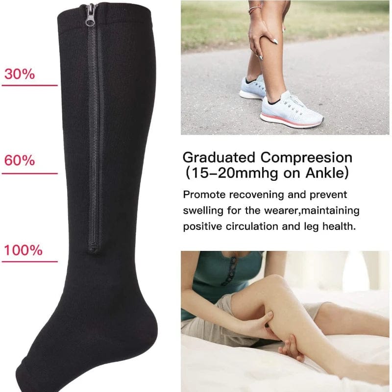 Compression Socks with Zipper for Men & Women — product image 9