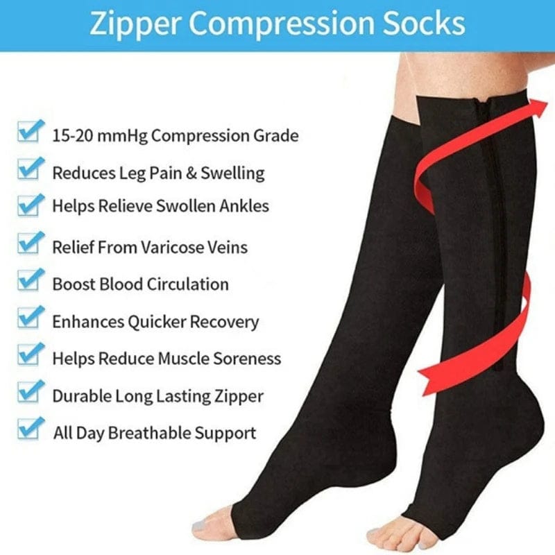 Compression Socks with Zipper for Men & Women — product image 8