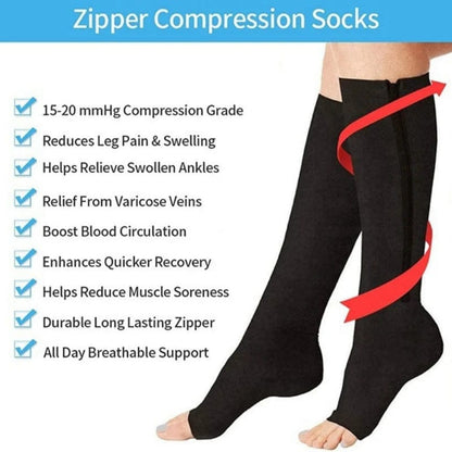 Compression Socks with Zipper for Men & Women — product image 8