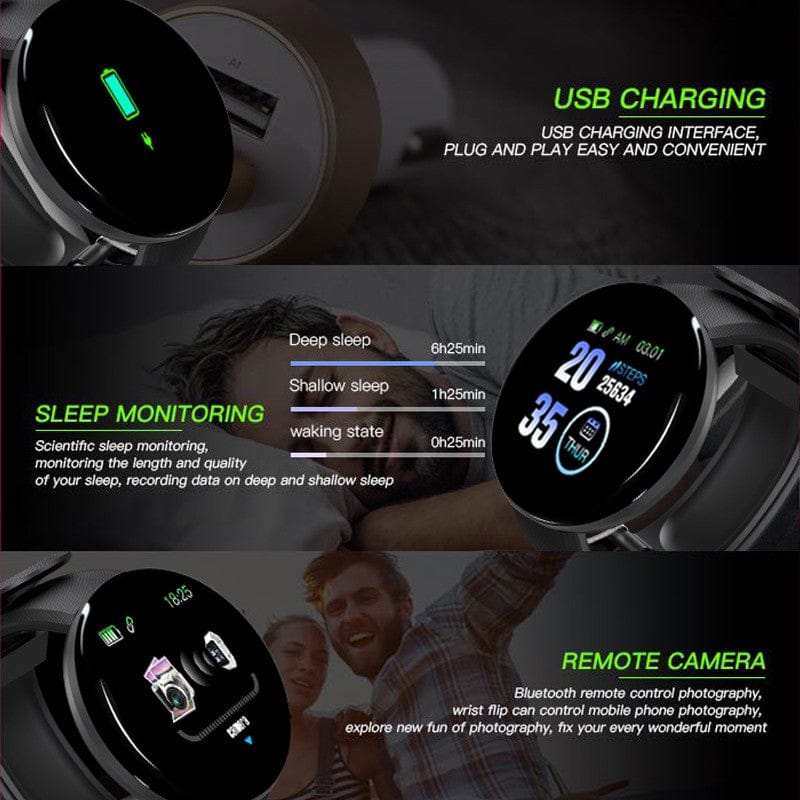 D18 Smart Watch - Waterproof Fitness Tracker with Heart Rate — product image 9