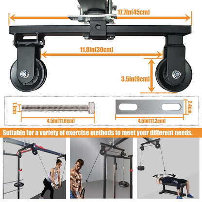 DIY Fitness Double Pulley System – Home Gym Rope Pulldown Attachment for Biceps, Triceps, and Forearm… — product image 11