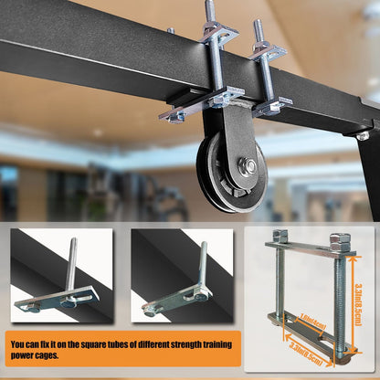 DIY Fitness Double Pulley System – Home Gym Rope Pulldown Attachment for Biceps, Triceps, and Forearm… — product image 10