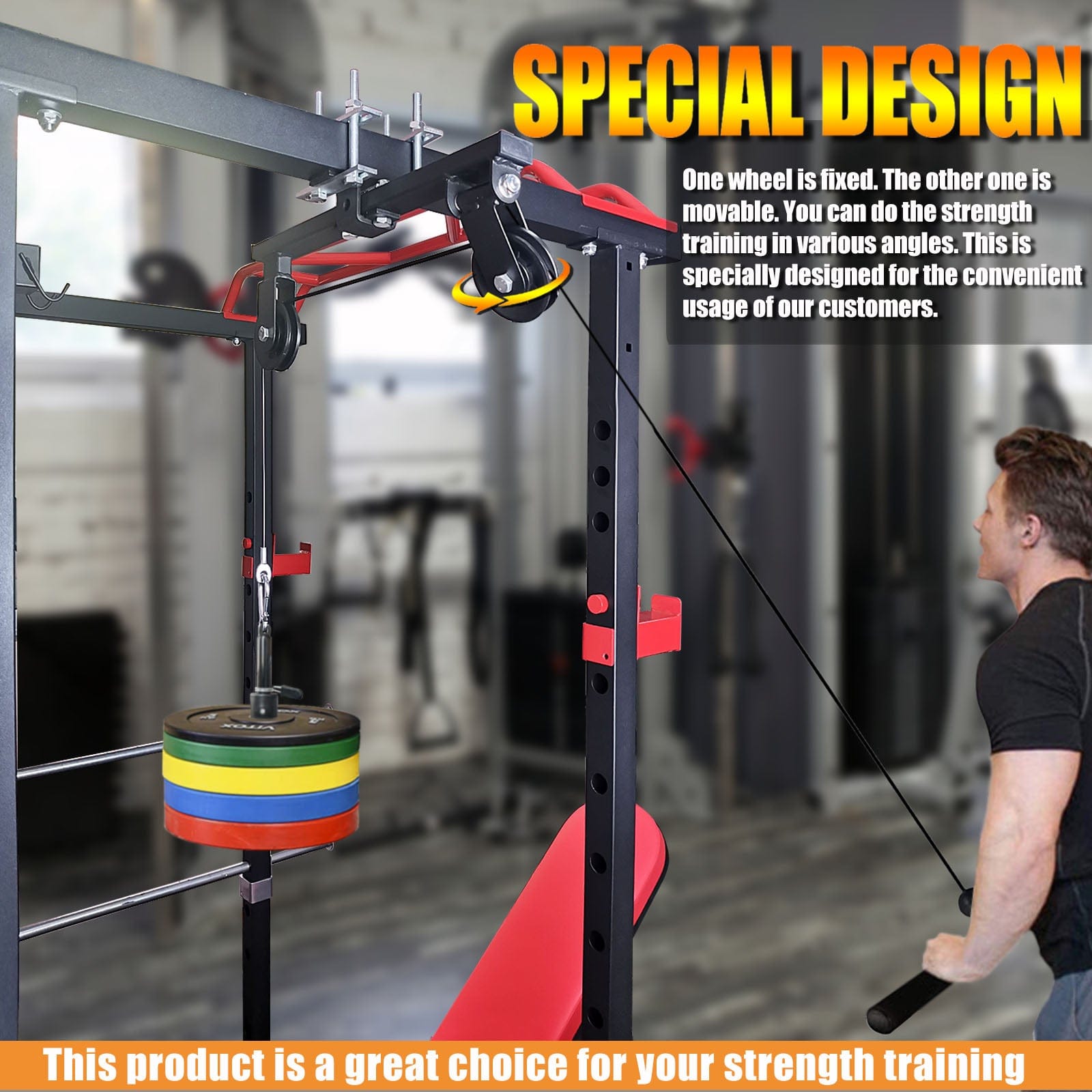 DIY Fitness Double Pulley System – Home Gym Rope Pulldown Attachment for Biceps, Triceps, and Forearm… — product image 8