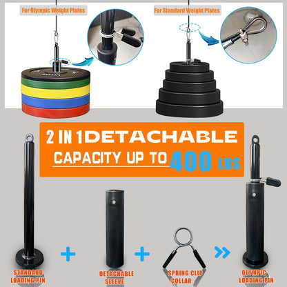 DIY Fitness Pulley Cable Machine Set – Arm Biceps Triceps Strength Training Attachment for Home Gym… — product image 4